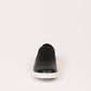 Black Leather Women Sneaker
