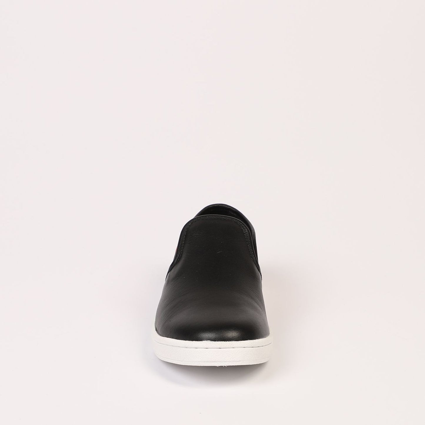 Black Leather Women Sneaker