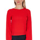 Red Polyester Women Blouse