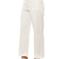 Beige Cotton Women Palazzo Pant