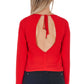 Red Polyester Women Blouse
