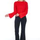 Red Polyester Women Blouse