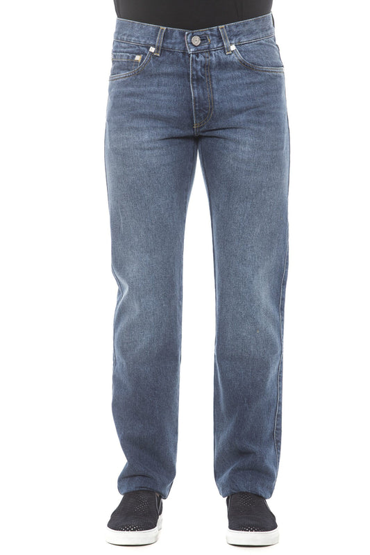 Blue Cotton Men Jeans