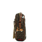 Jet Set Girls Large East West Brown PVC Zip Chain Crossbody Handbag