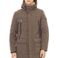 Beige Polyester Men Jacket