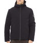 Blue Polyester Men Jacket