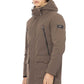 Beige Polyester Men Jacket