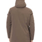 Beige Polyester Men Jacket