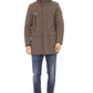 Beige Polyester Men Jacket