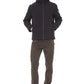 Blue Polyester Men Jacket
