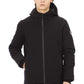 Black Polyester Men Jacket