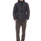 Blue Nylon Men Jacket
