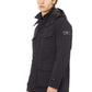 Blue Polyester Men Jacket