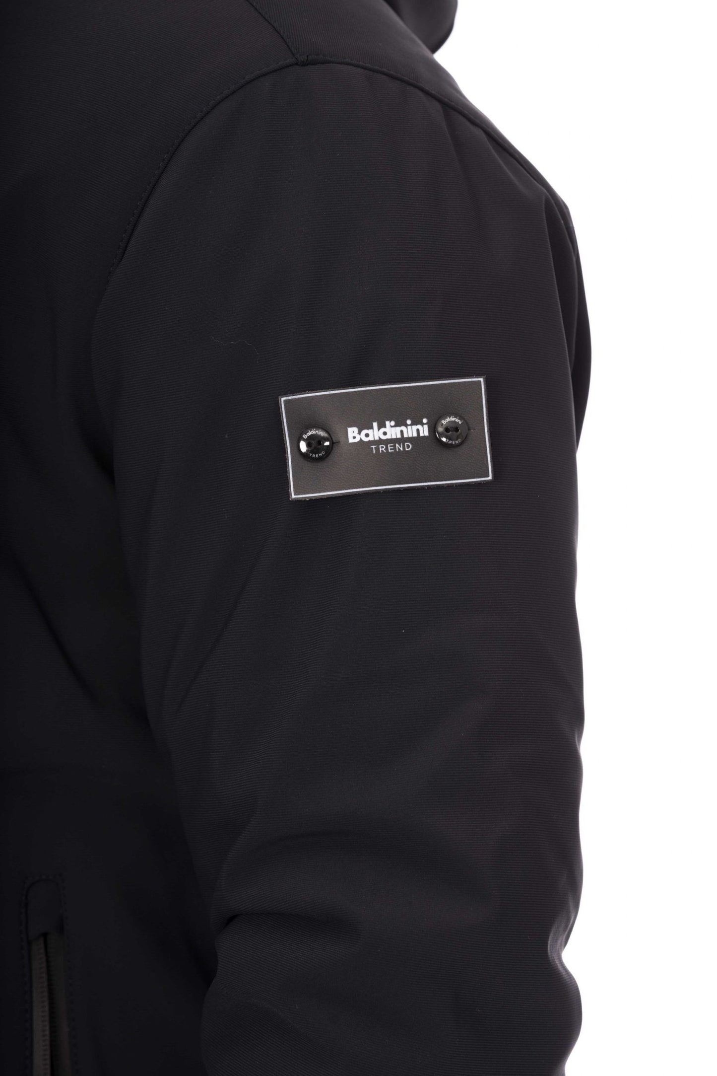 Blue Polyester Men Jacket