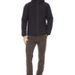 Blue Polyester Men Jacket