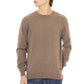 Beige Wool Men Sweater