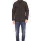 Brown Polyester Men Jacket