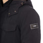 Blue Polyester Men Jacket