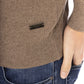Beige Wool Men Sweater