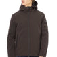 Brown Polyester Men Jacket