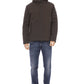 Brown Polyester Men Jacket