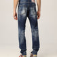Blue Cotton Men Jeans