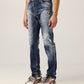 Blue Cotton Men Jeans