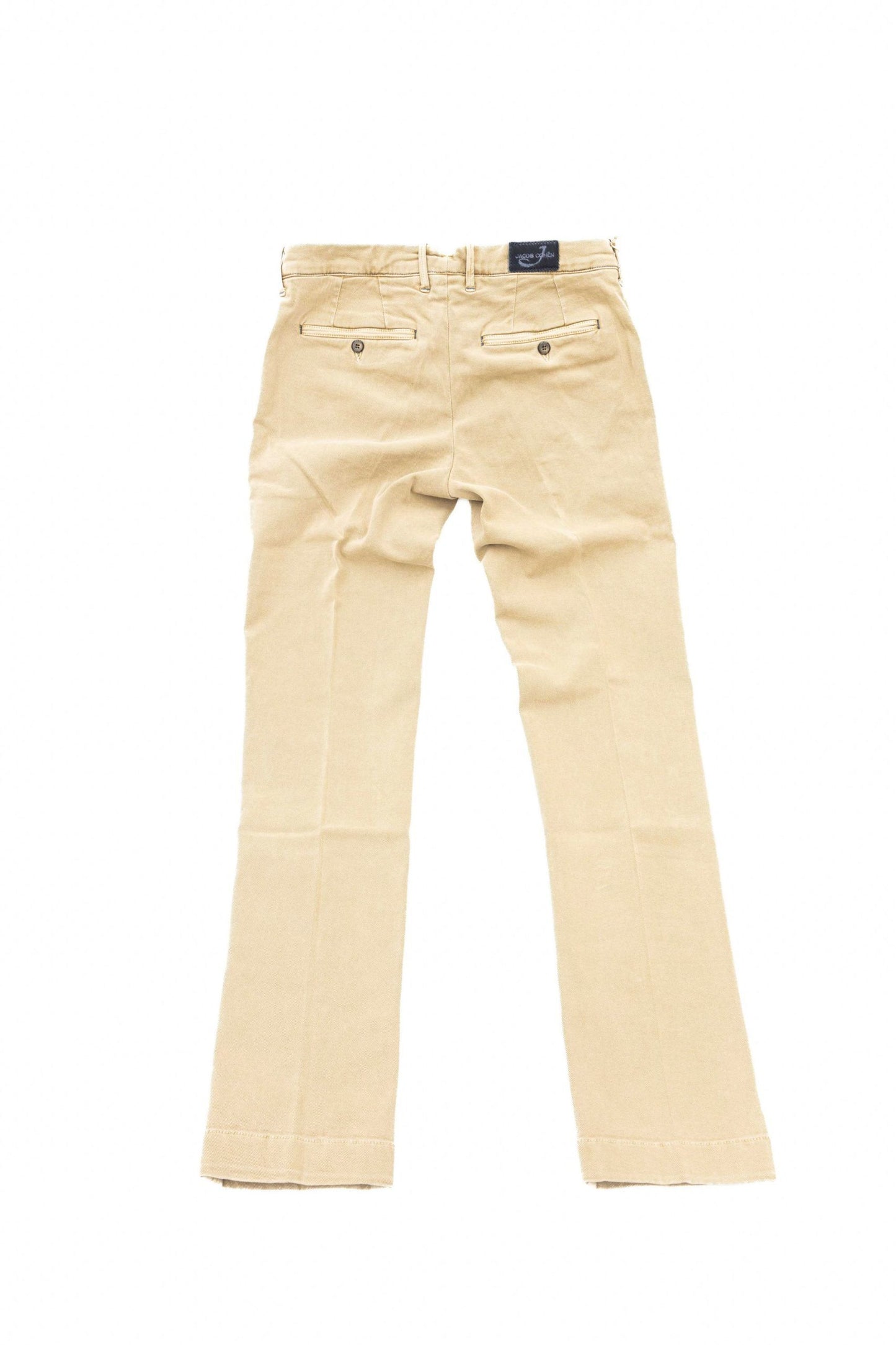 Beige Cotton Men Chino