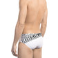 White Polyamide Men Swimwear