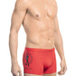 Red Polyamide Men Swim Trunk