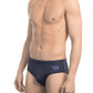 Blue Polyamide Men's Swimwear