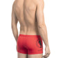 Red Polyamide Men Swim Trunk