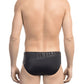 Black Polyamide Men Swimwear