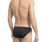 Black Polyamide Men Swimwear