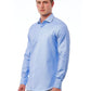 Light-Blue Cotton Men Shirt