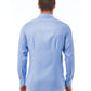 Light-Blue Cotton Men Shirt