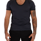 Elegant Striped Cotton T-Shirt