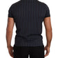 Elegant Striped Cotton T-Shirt