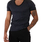Elegant Striped Cotton T-Shirt