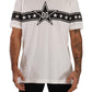 Stellar White Crew Neck Tee with Logo Detail