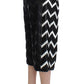 Chic Black and White Leather Shorts