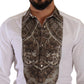 Elegant White Jacquard Dress Shirt