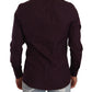 Elegant Purple Cotton Dress Shirt