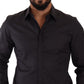 Elegant Slim Fit Blue Martini Dress Shirt