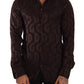 Elegant Bordeaux Silk Dress Shirt