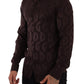 Elegant Bordeaux Silk Dress Shirt