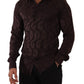 Elegant Bordeaux Silk Dress Shirt