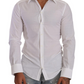 Elegant White Cotton Poplin Dress Shirt