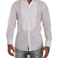 Elegant White Cotton Poplin Slim Fit Shirt