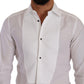 Elegant White Cotton Poplin Dress Shirt